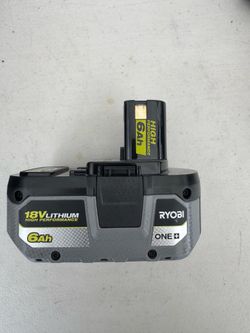 Ryobi 18V 6 AH Battery