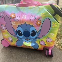 Kids Stitch Rolling Suitcase