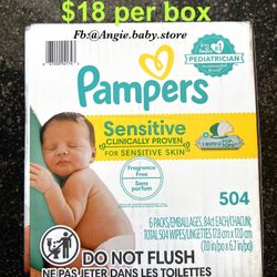 Pampers Wipes Sensitive 504