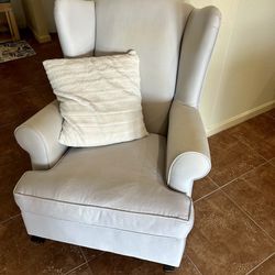 Pottery Barn Convertible Wingback Chair