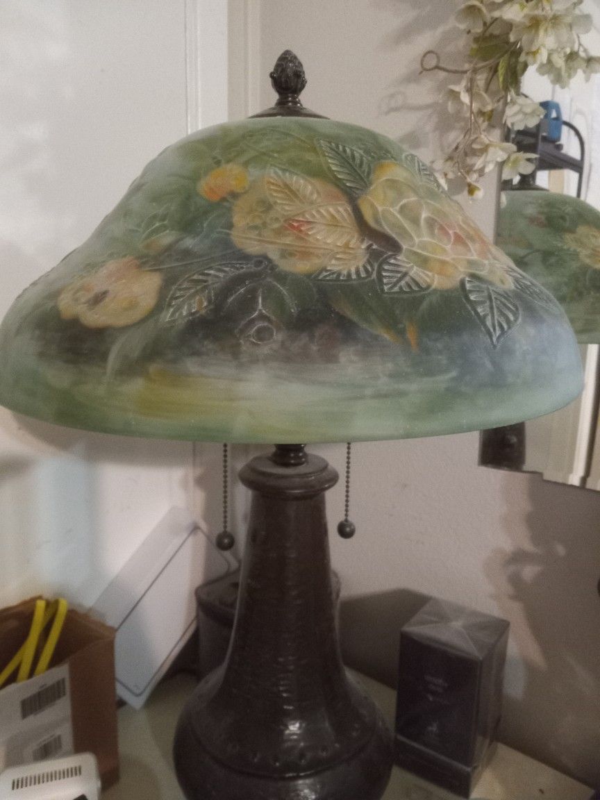 Floral Glass Lamps