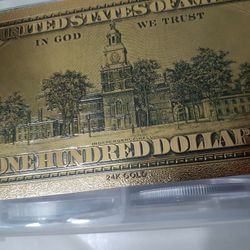 24kt Gold 💲1️⃣0️⃣0️⃣ Dollar Bill💵