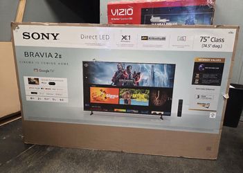 75” Sony smart 4k Bravia 2 tv