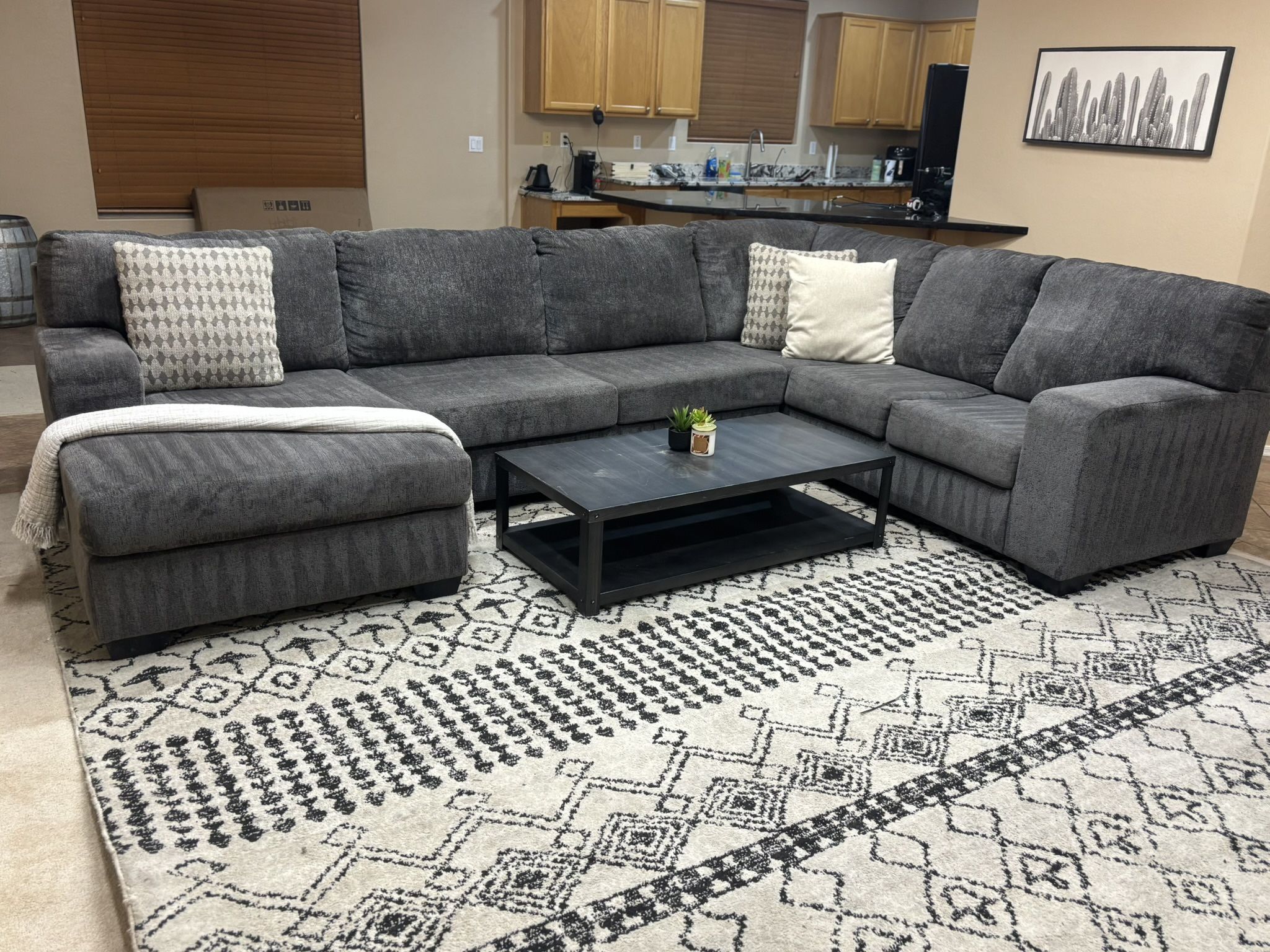 Beautiful Ashley LAF Chaise Sectional “Ballinasloe”