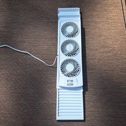 Triple Window Fan with Adjustable Thermostat