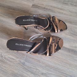 High Heels, Strappy Sandals - Ellen Tracy 