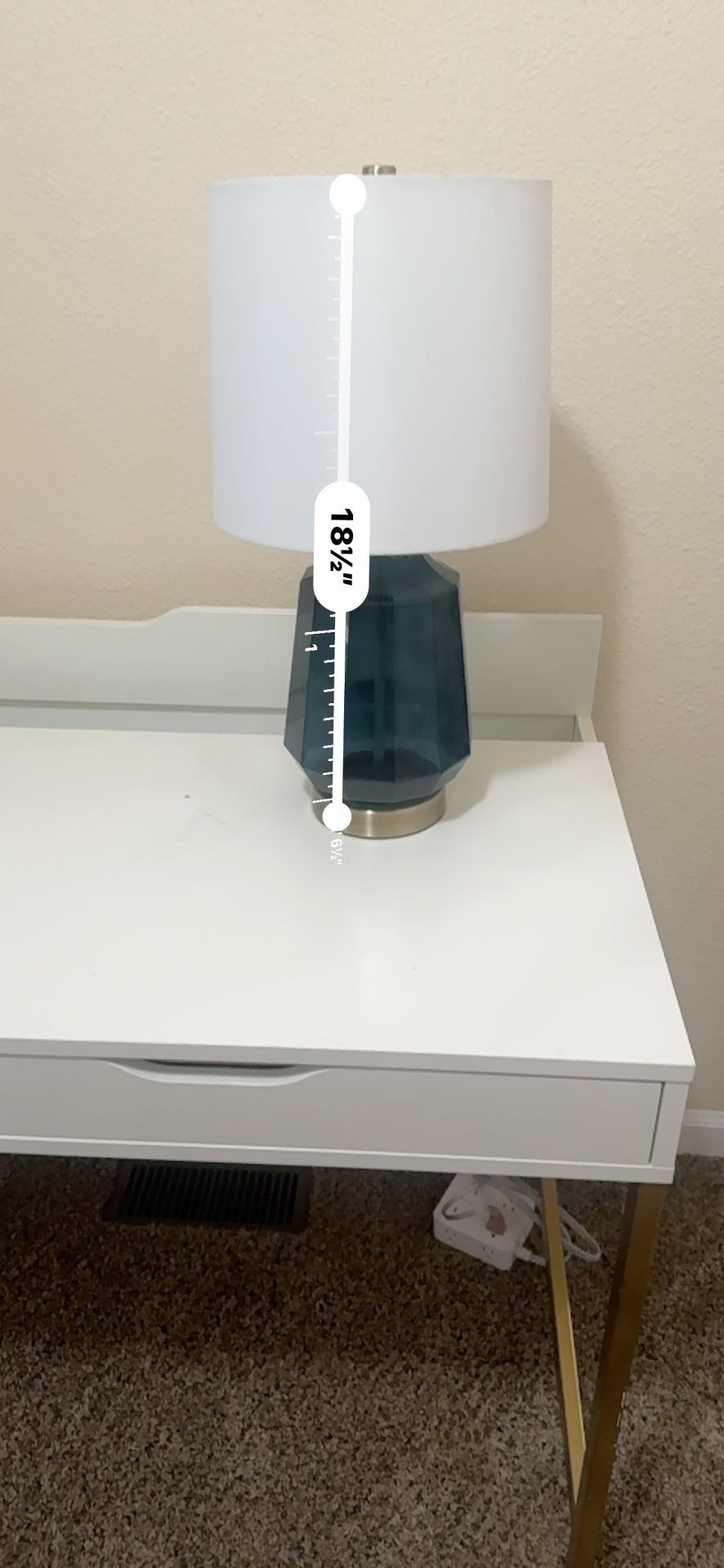 Gold And White Desk/Bedroom Set