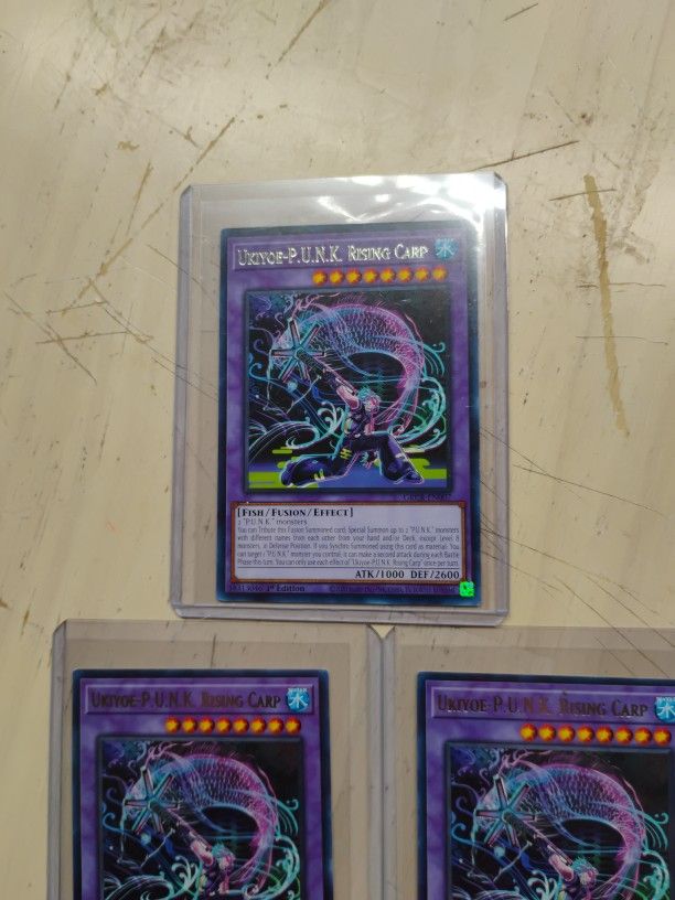 3 Card Lot  Of Yougioh