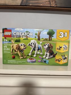 LEGO CREATOR: Adorable Dogs 31137 3 In 1 New Sealed 475 Pieces