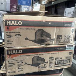 HALO H7 6 in. Aluminum Recessed Lighting Housing for New Construction Ceiling, Insulation Contact, Air-Tite (6-Pack)
