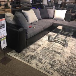 Jacurso Charcoal LAF Sectional /couch /Living room set