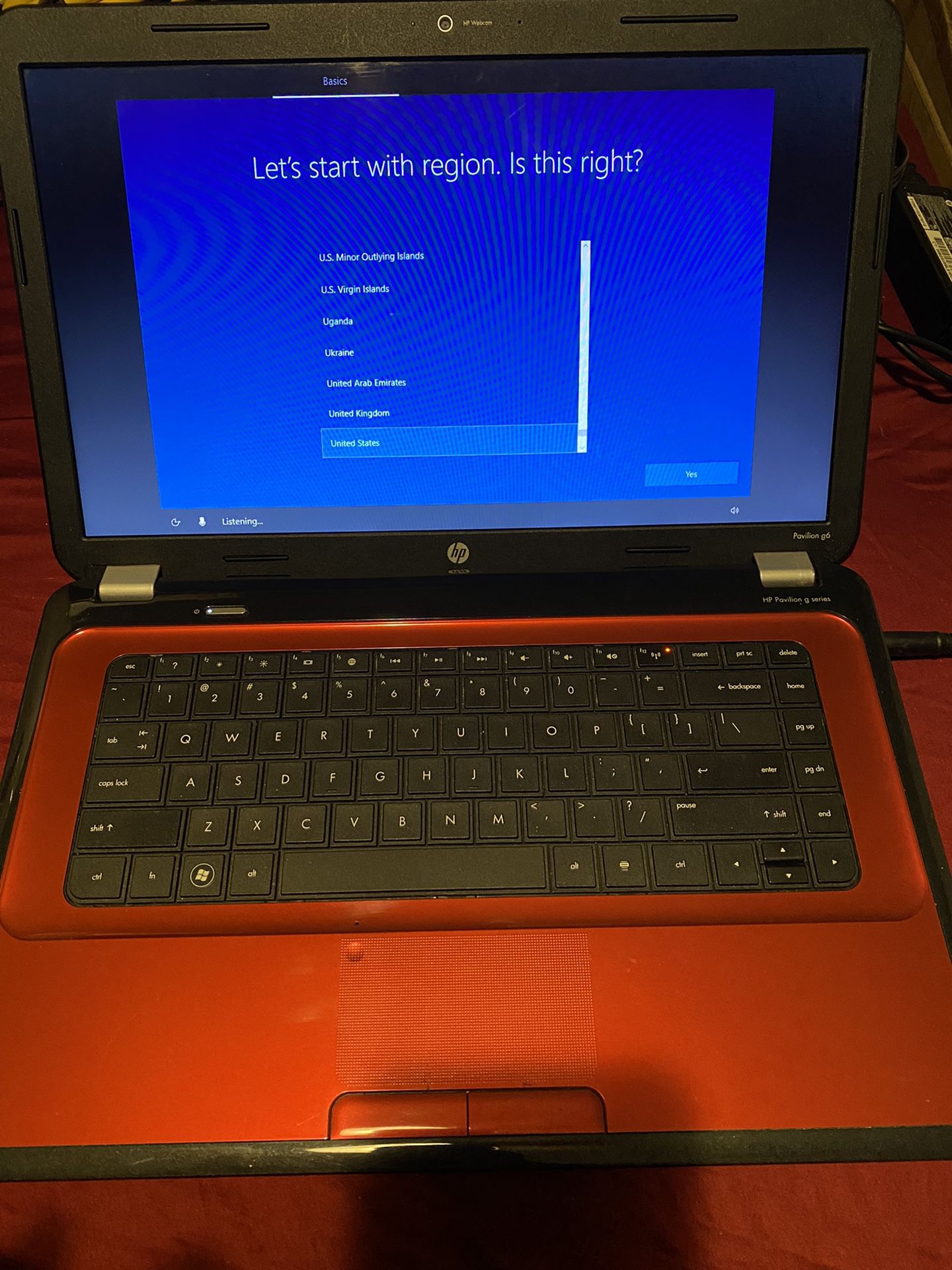 Windows 7 HP Laptop