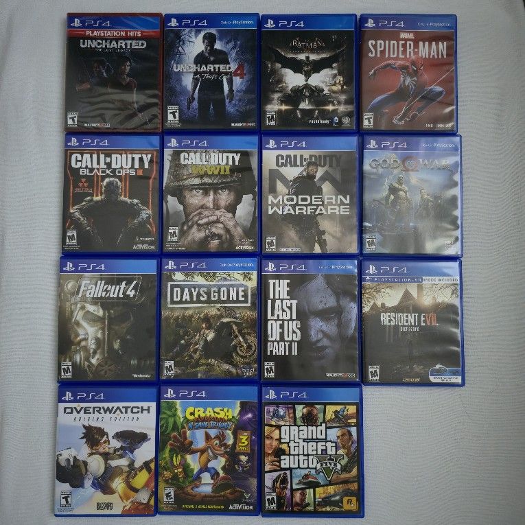 🎮 Huge PS4 Game Lot – 15 Great Titles in Excellent Condition – $10 Each / $100 for All! 🔥