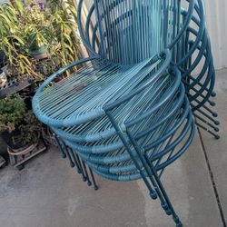 Six Patio Chairs For Sale 