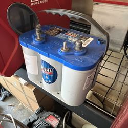 Optima Blue Top Agm Battery D34M Less Than Two Years Old, Tested Good At Autozone, Bought All New Batteries For New Boat Marine