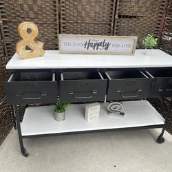 Console Table Industrial Metal Table Side Table Hall Table