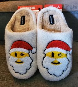 Santa White Slippers Adult
