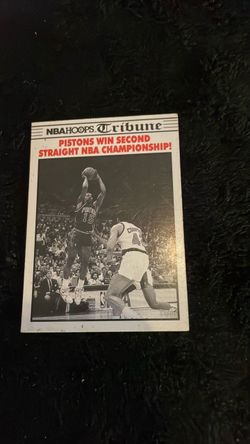 NBA Hoops Tribune Pistons Championship Card