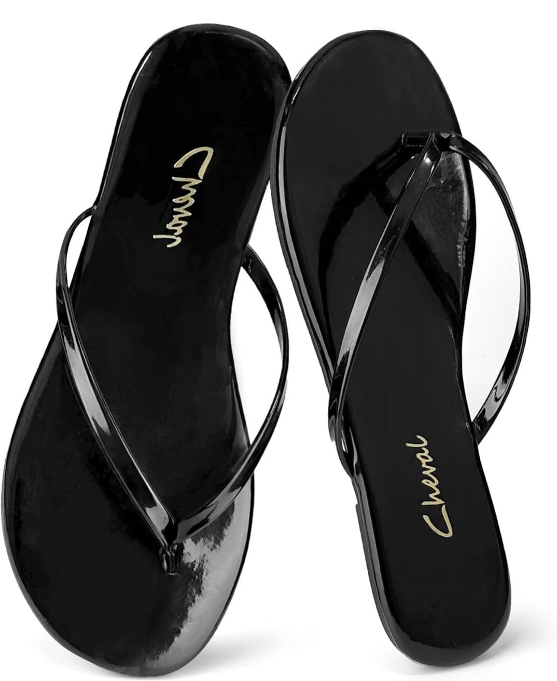 Brand New Patent Leather Size 8 Flip Flops