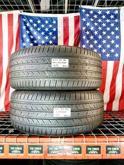 🇺🇸 2 GREAT USED TIRES 275/50RF20 BRIDGESTONE ALENZA AS/02 RSC RUN-FLAT 275 50 20