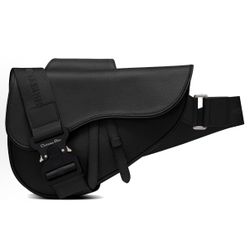 DIOR Saddle CD buckle magnetic flap opening and closing grain touch cowhide saddle bag（123）38