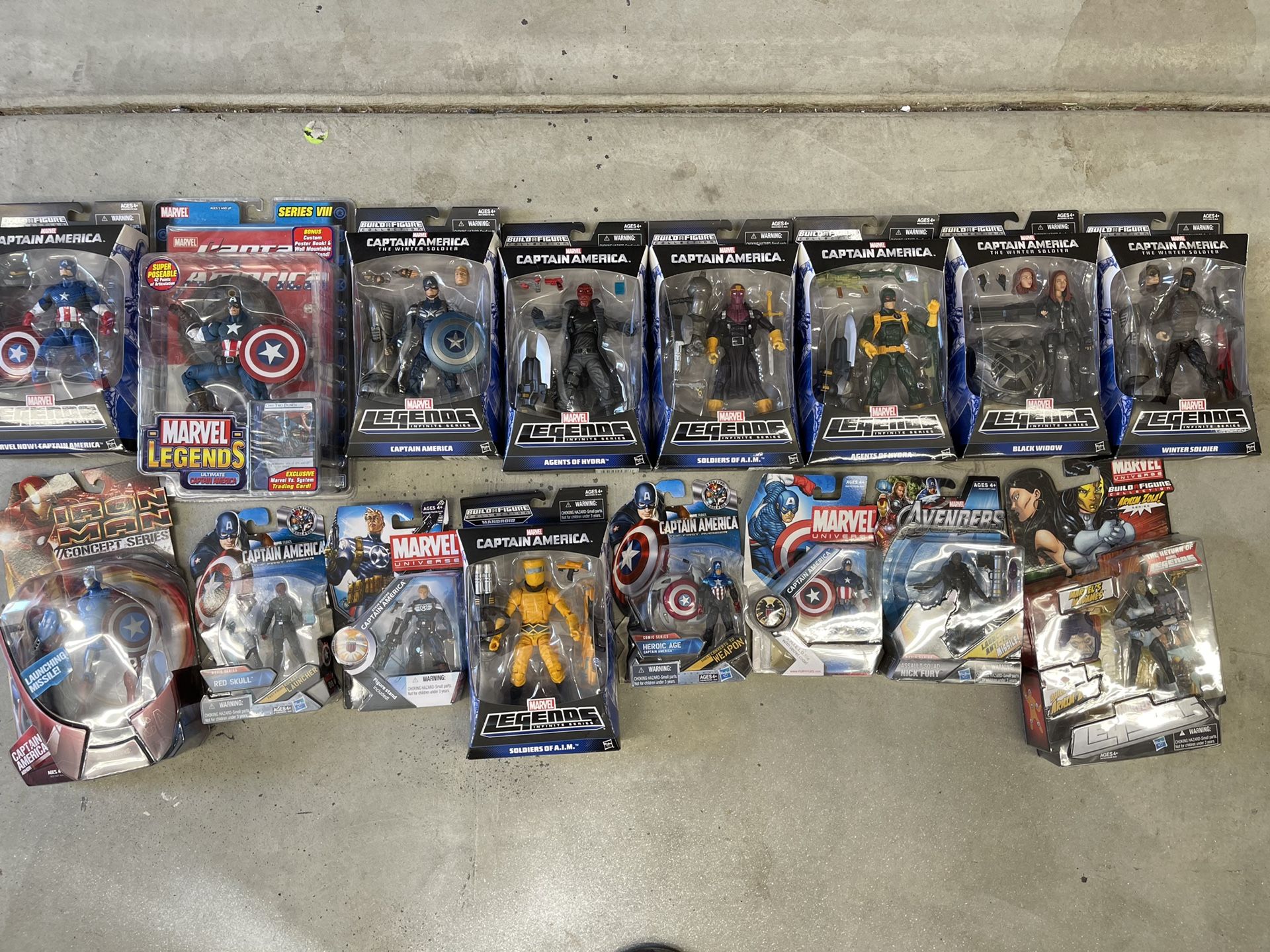 Captain America Marvel Legends Lot