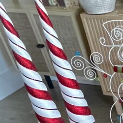 Candy Cane Cone Trees 