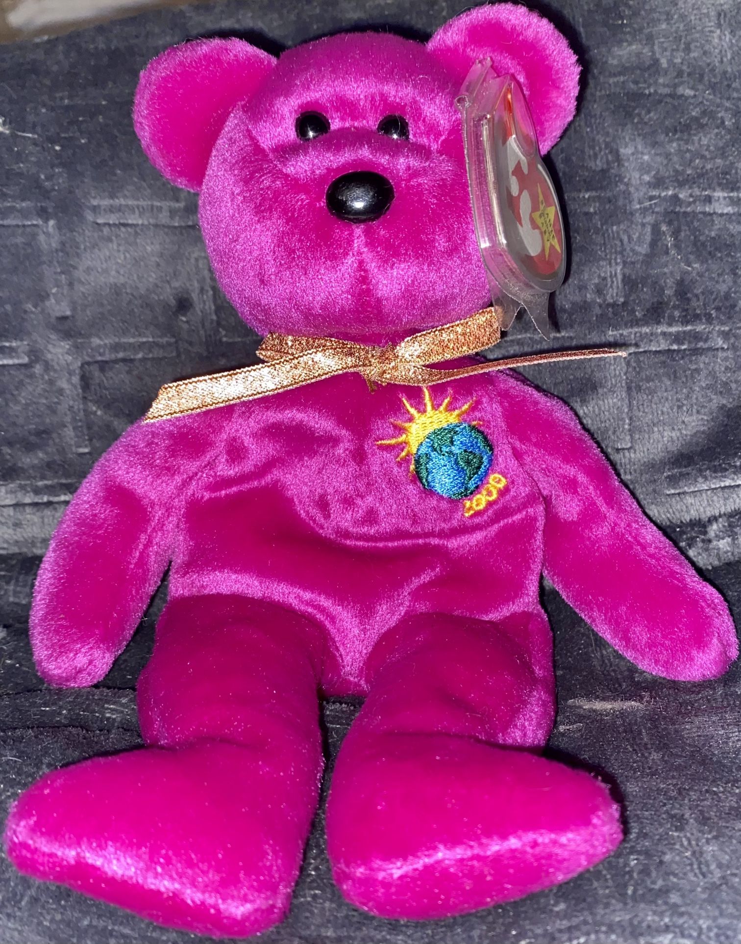 Rare TY Beanie Baby Millenium Bear With Misprints