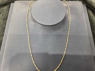 Bead Chain - Yellow Gold 14k (.585) 3.3 grams 18 inch