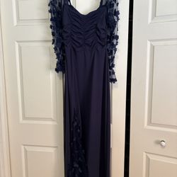 Elegant navy gown