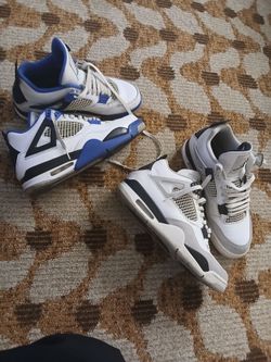 2 pair of pretty owned jordan 4s men's  10.5