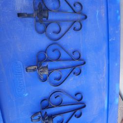 Lot Of 3 Candle Wall Sconces