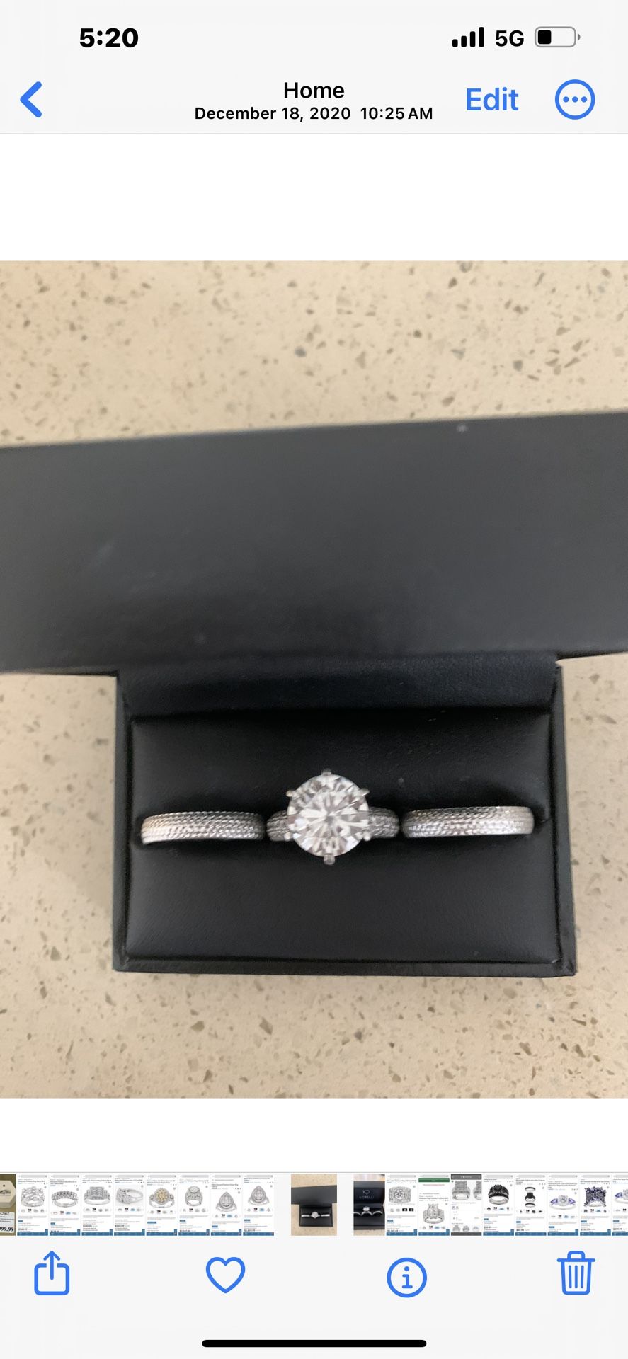 5 Ct Moissanite Solitaire