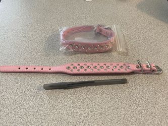 Dog collars , pink/bling (2pack)