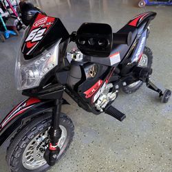 Kids Electric Motorcycle With Training Wheels