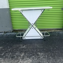 White Alcohol Bar Wine Rack Liquor Table House Party 