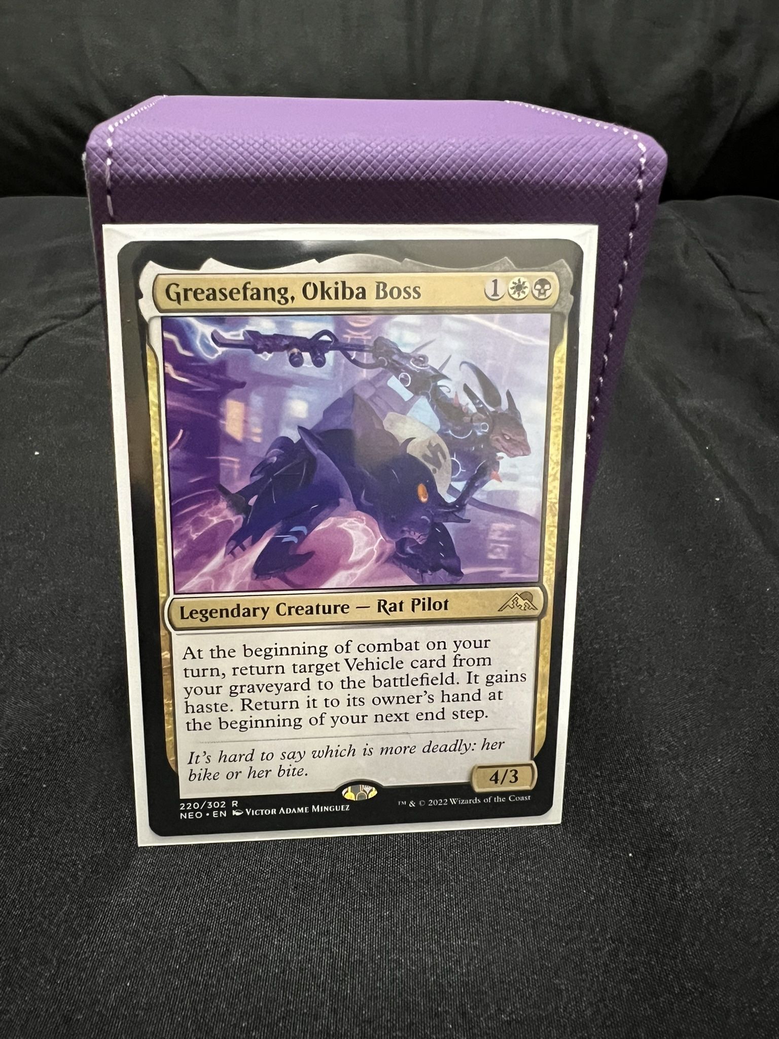 Custom Budget MtG Commander deck feat. Greasefang, Okiba Boss (White Black)