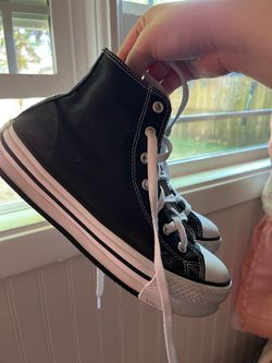 Black high top converse