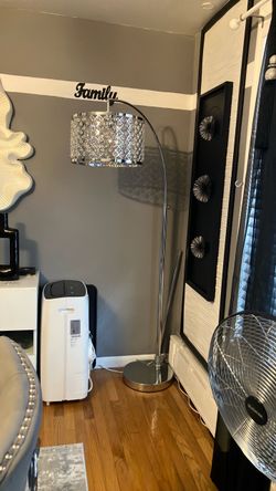 Lamp with Crystal Shade