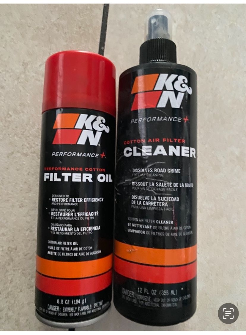 New K&n Full Bottle Filter Oil & Cleaner
