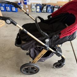 Baby Stroller 2/1. Black And Red