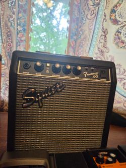 Guitar pedals and amp