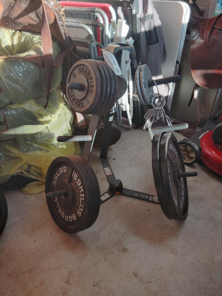Free Weights ... With Bar .