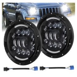 2PCS Projector 7 INCH Headlights 