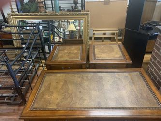 World map top coffee and end tables