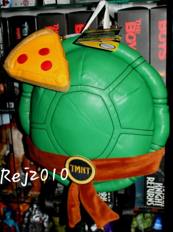 TMNT Backpack Plush Shell with Pizza Coin Purse pouch Kidrobot Teenage Mutant Ninja Turtles