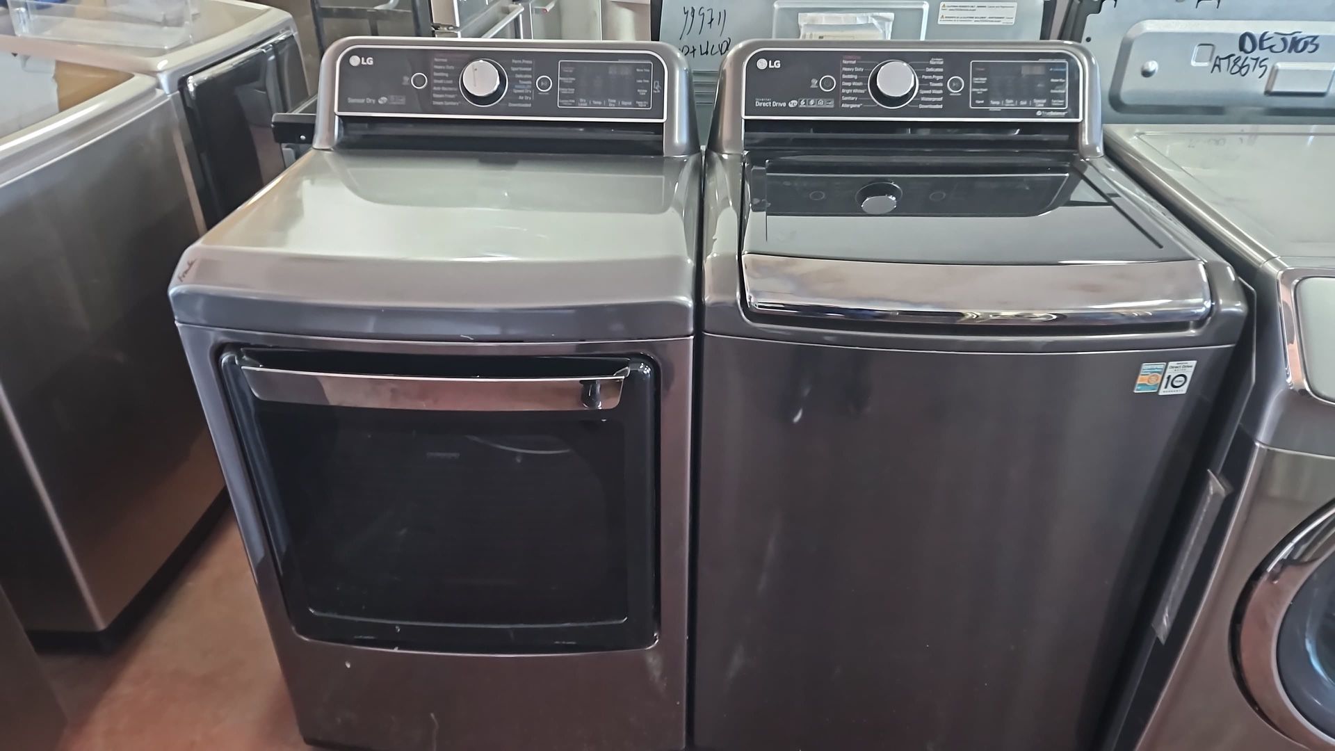 LG electric washer and dryer set