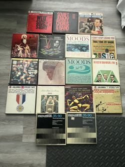 1940-60’s Reel To Reel Recording Tapes 17 In Total 
