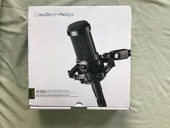Audio-Technica AT2035 Studio Condenser Mic Bundle — Brand New, Sealed (Stand + Pop Filter + XLR Cable)  $90 OBO