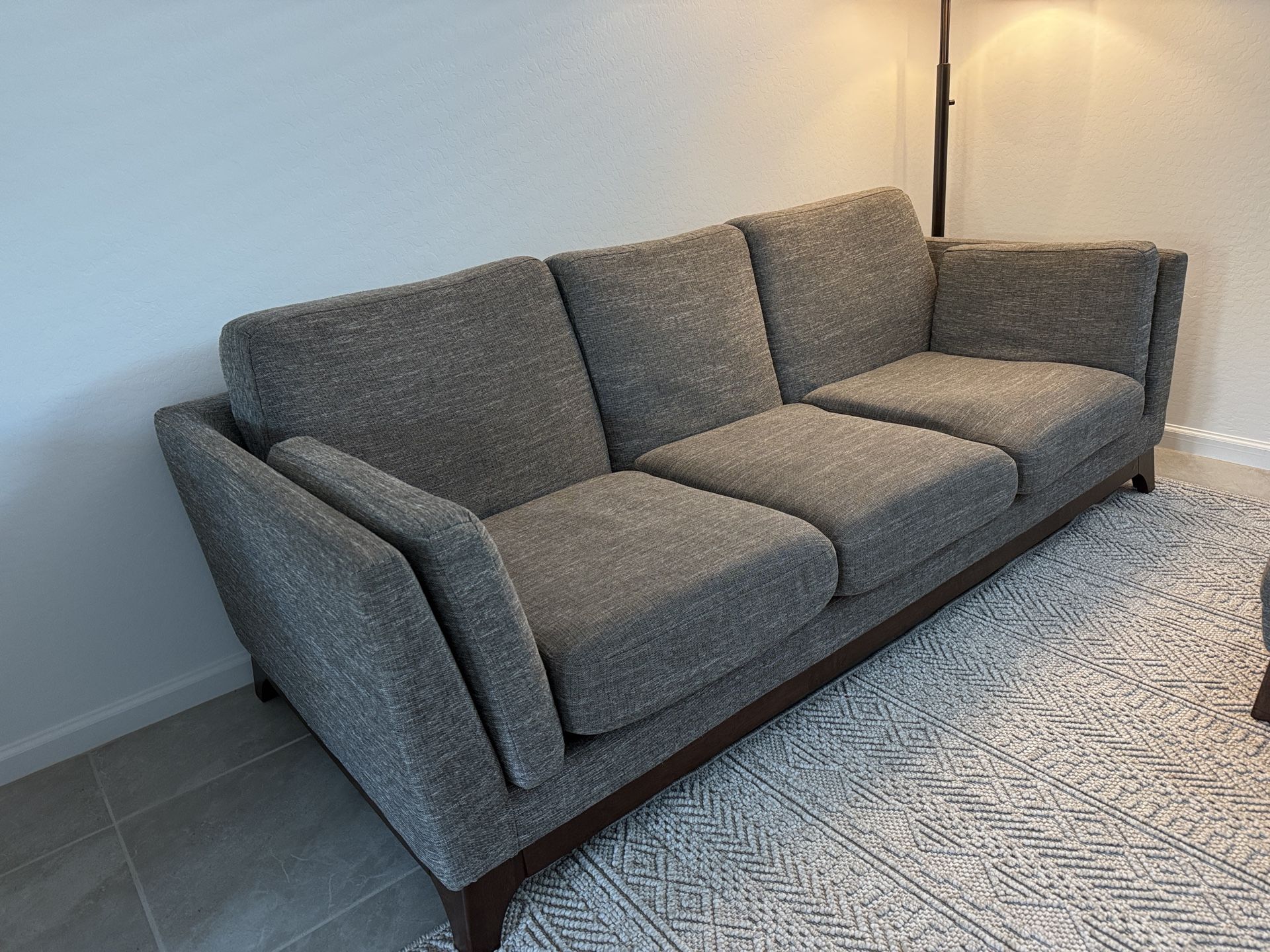 Couch with ottoman